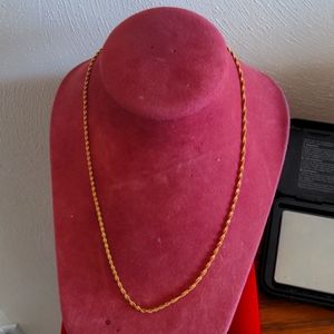 18K Yellow Gold Rope Chain